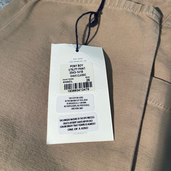 Anthropologie Citizens of Humanity Pony Boy Utility Pants NWT - Picture 4 of 9